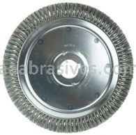 Weiler 09800 14" Extra High Density Standard Twist Knot Wire Wheel .020" Steel Fill 2" Arbor Hole