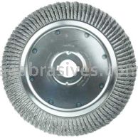 Weiler 09840 15" Extra High Density Standard Twist Knot Wire Wheel .020" Steel Fill 2" Arbor Hole