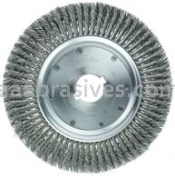 Weiler 09870 12" Standard Twist Knot Wire Wheel .023" Steel Fill 2" Arbor Hole