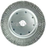 Weiler 09990 15" High Density Standard Twist Knot Wire Wheel .020" Steel Fill 2" Arbor Hole