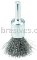 Weiler 10001V 1/2" Crimped Wire End Brush .006" Steel Fill Vending Ready