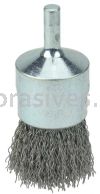 Weiler 10012V 1" Crimped Wire End Brush .020" Steel Fill Vending Ready