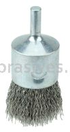 Weiler 10023 1" Crimped Wire End Brush .014" Stainless Steel Fill