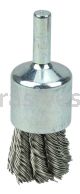 Weiler 10030 3/4" Knot Wire End Brush .020" Stainless Steel Fill