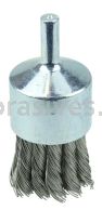 Weiler 10032 1-1/8" Knot Wire End Brush .020" Stainless Steel Fill