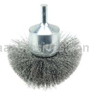 Weiler 10039 2-3/4" Circular Flared Crimped Wire End Brush .008" Steel Fill