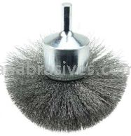 Weiler 10041 3" Circular Flared Crimped Wire End Brush .008" Steel Fill