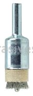 Weiler 10057 1/2" Pilot Bonding End Brush .004" Crimped Stainless Steel Wire Fill 1/8"-Dia Pilot