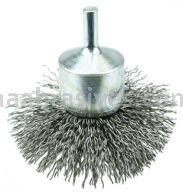 Weiler 10073 3" Circular Flared Crimped Wire End Brush .020" Steel Fill