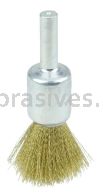 Weiler 10158 1/2" Crimped Wire End Brush .005" Brass Fill