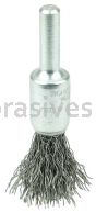 Weiler 10188 3/8" Crimped Wire End Brush .0118" Steel Fill