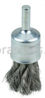 Weiler 10216 1/2" Knot Wire End Brush .0104" Stainless Steel Fill