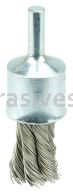 Weiler 10218 1/2" Knot Wire End Brush .014" Stainless Steel Fill