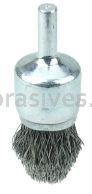 Weiler 10305 Controlled Flare Crimped Wire End Brush 3/4" .0104" Steel Fill