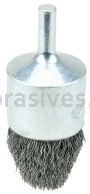 Weiler 10309 Controlled Flare Crimped Wire End Brush 1" .0104" Steel Fill