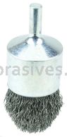 Weiler 10310 Controlled Flare Crimped Wire End Brush 1" .014" Steel Fill