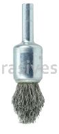 Weiler 10313 Controlled Flare Crimped Wire End Brush 1/2" .0104" Stainless Steel Fill