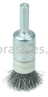Weiler 11100 1/2" Banded Crimped Wire End Brush .006" Steel Fill