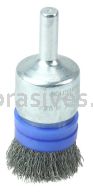 Weiler 11102 3/4" Banded Crimped Wire End Brush .006" Steel Fill