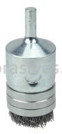 Weiler 11105 1" Banded Crimped Wire End Brush .0104" Steel Fill