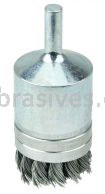 Weiler 11141 1-1/8" Banded Knot Wire End Brush .020" Steel Fill