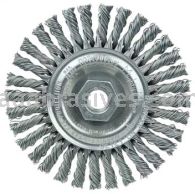 Weiler 13130 Mini Roughneck 4" Stringer Bead Wire Wheel .020" Steel Fill 1/2"-13 UNC Nut
