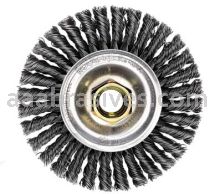 Weiler 13131V ROUGHNECK MAX 4" Stringer Bead Wire Wheel .020" Steel Fill 5/8"-11 UNC Nut Vending Ready
