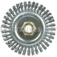Weiler 13232 Roughneck Jr. 4-1/2" Stringer Bead Wire Wheel .020" Steel Fill 5/8"-11 UNC Nut