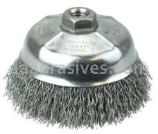 Weiler 14216 5" Crimped Wire Cup Brush .020" Steel Fill 5/8"-11 UNC Nut