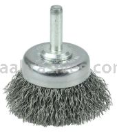 Weiler 14301 1 3/4" Crimped Wire Utility Cup Brush .0118" Steel Fill 1/4" Stem