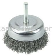 Weiler 14317 2-1/2" Crimped Wire Utility Cup Brush .014" Steel Fill 1/4" Stem