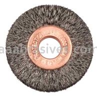 Weiler 15302 1-1/2" Small Diameter Crimped Wire Wheel .006" Steel Fill 3/8" Arbor Hole