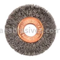 Weiler 15312 1-1/2" Small Diameter Crimped Wire Wheel .008" Steel Fill 3/8" Arbor Hole