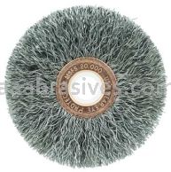Weiler 15513 2-1/2" Small Diameter Crimped Wire Wheel .0118" Steel Fill 1/2"-3/8" Arbor Hole