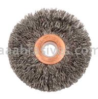 Weiler 15523 2-1/2" Small Diameter Crimped Wire Wheel .014" Steel Fill 1/2"-3/8" Arbor Hole