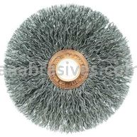 Weiler 15553 3" Small Diameter Crimped Wire Wheel .0104" Steel Fill 1/2" Arbor Hole