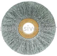 Weiler 15637 3" Small Diameter Crimped Wire Wheel .006" Steel Fill 5/8" Arbor Hole