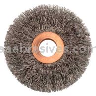 Weiler 15667 3" Small Diameter Crimped Wire Wheel .0118" Steel Fill 5/8" Arbor Hole