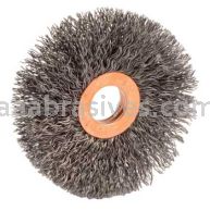 Weiler 15677 3" Small Diameter Crimped Wire Wheel .014" Steel Fill 5/8" Arbor Hole
