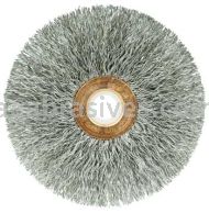 Weiler 16963 3" Small Diameter Crimped Wire Wheel .0118" Stainless Steel Fill 1/2"-3/8" Arbor Hole
