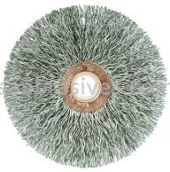Weiler 16973 3" Small Diameter Crimped Wire Wheel .014" Stainless Steel Fill 1/2"-3/8" Arbor Hole