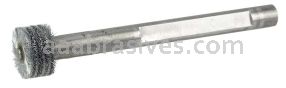Weiler 17202 Bore-Rx 3/4"Dia. Internal Brush Deburring Tool .005" Crimped Steel Wire Fill 3/8" Face 3/8" Stem