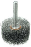 Weiler 17216 Bore-Rx 2-1/2"Dia. Internal Brush Deburring Tool .008" Crimped Steel Wire Fill 3/8" Stem