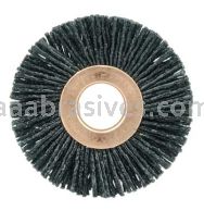 Weiler 17542 Burr-Rx 2" Small Diameter Wheel Brush .055/80 CG Crimped Fill 1/2" Arbor Hole