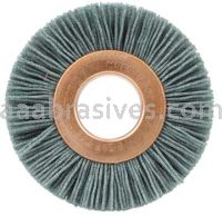 Weiler 17629 2" Small Diameter Nylox Wheel Brush .022/120 SC Crimped Fill 5/8" Arbor Hole