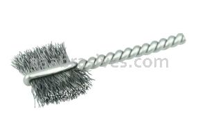 Weiler 21034 3/4" Power Tube Brush .005" Steel Wire Fill 5/8" Brush Length