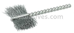 Weiler 21040 1" Power Tube Brush .005" Steel Wire Fill 5/8" Brush Length