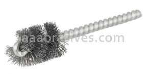 Weiler 21076 3/4" Power Tube Brush .006" Steel Wire Fill 1" Brush Length