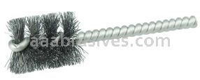 Weiler 21077 7/8" Power Tube Brush .006" Steel Wire Fill 1" Brush Length