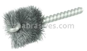 Weiler 21079 1-1/8" Power Tube Brush .008" Steel Wire Fill 1" Brush Length